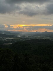 Stunning Sunset Over Majestic Mountain 