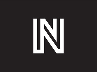 Modern Letter N or NN Logo Template Design
