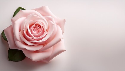 delicate pink rosebud on soft off white background adds a touch of elegance to birthday celebrations and heartfelt congratulations