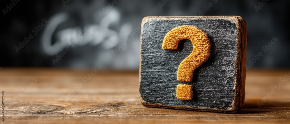 Poster engaging classroom game with a chalkboard question mark for students' interactive learning activitie