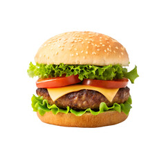 hamburger isolated on white