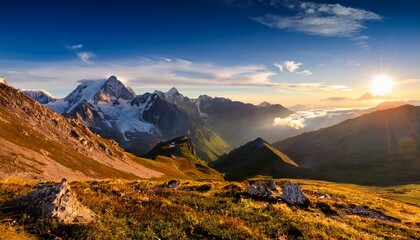 morning scenery on high mountains 28