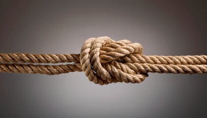 rope isolated on a gray background