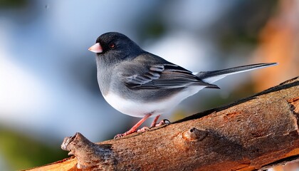 a dark eyed junco perched on a branch salem oregon it is a species of the juncos a genus of small grayish american sparrows