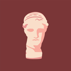 illustration of a man statue icon