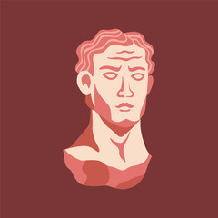 illustration of a man statue icon
