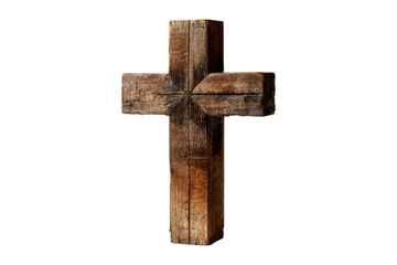 Wooden cross symbolizing faith indoor artwork