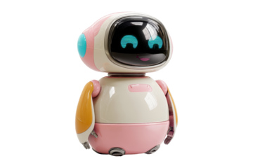 Robot toy display in stylish indoor setting