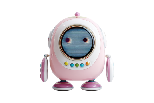 Robot toy playtime indoor digital art fun close-up