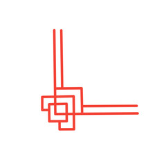 Chinese oriental corner decoration