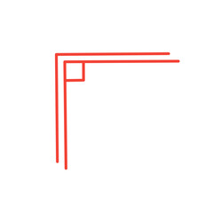 Chinese oriental corner decoration