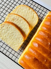 loaf of bread on cooling rack