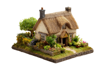 Mini indoor cottage model home decor