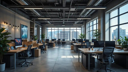 Modern Architecture Office Room