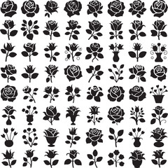 Romantic Rose Flower Silhouette Vector Design

Single Blooming Rose Black Outline Illustration

Vintage Rose Silhouette for Wedding and Valentine

Minimal Line Art Rose Flower Vector Clipart

Elegant 