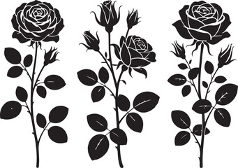 Romantic Rose Flower Silhouette Vector Design

Single Blooming Rose Black Outline Illustration

Vintage Rose Silhouette for Wedding and Valentine

Minimal Line Art Rose Flower Vector Clipart

Elegant 