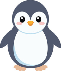 Obraz premium Cute Penguin Cartoon Vector