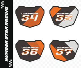 racing number, motorcycle star number, motorcycle decal