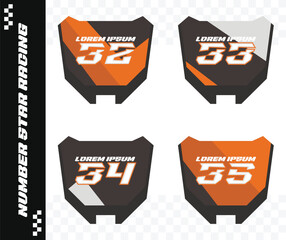 racing number, motorcycle star number, motorcycle decal