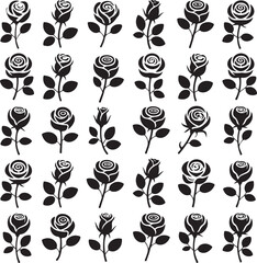 Romantic Rose Flower Silhouette Vector Design

Single Blooming Rose Black Outline Illustration

Vintage Rose Silhouette for Wedding and Valentine

Minimal Line Art Rose Flower Vector Clipart

Elegant 