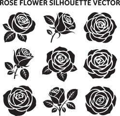 Romantic Rose Flower Silhouette Vector Design

Single Blooming Rose Black Outline Illustration

Vintage Rose Silhouette for Wedding and Valentine

Minimal Line Art Rose Flower Vector Clipart

Elegant 