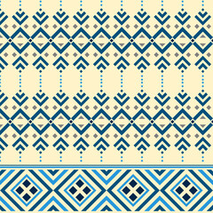Ikat ethnic seamless pattern design