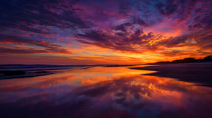 Ethereal Symphony: A Sunset's Crescendo into Twilight's Embrace