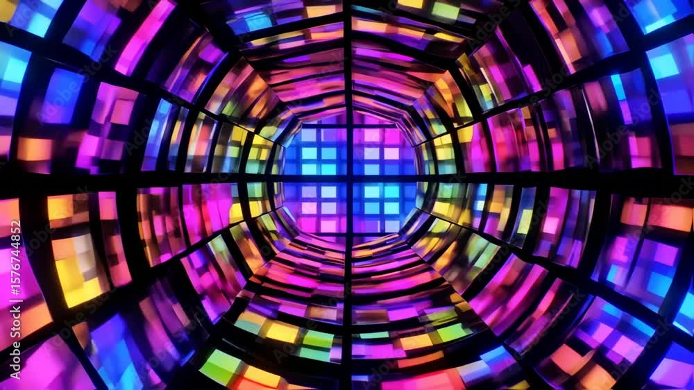 Poster abstract colorful pattern design