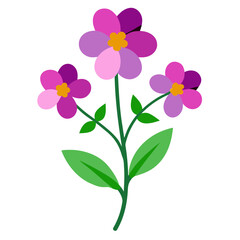 vector illustration of a flower