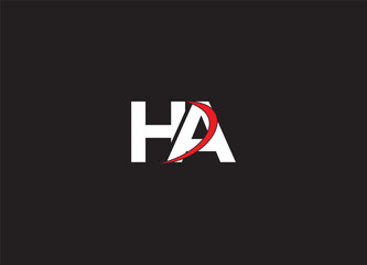 HA initial logo design and creative logo