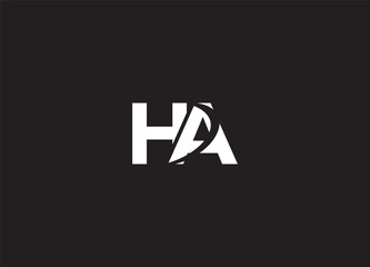 HA initial logo design and creative logo