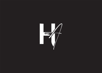 HA initial logo design and creative logo