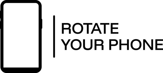 Rotate Your Phone Screen Mobile Device Orientation Smartphone Display View Landscape Portrait User Interface Simple Icon Graphic Design Digital Technology