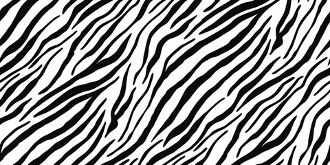 Black and white zebra stripe pattern seamless background texture