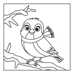 Christmas Coloring Book Pages, Kids, Adults, Teens, Black and white Drawing, Line Art, Vector Illustration, bold and easy, Coloring book, Coloring Pages, Printable Designs