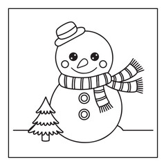 Christmas Coloring Book Pages, Kids, Adults, Teens, Black and white Drawing, Line Art, Vector Illustration, bold and easy, Coloring book, Coloring Pages, Printable Designs