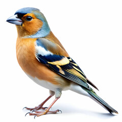 Fototapeta premium A beautiful finch on white background