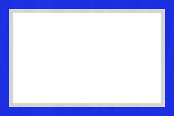 Blue frame isolated on transparent background. Png