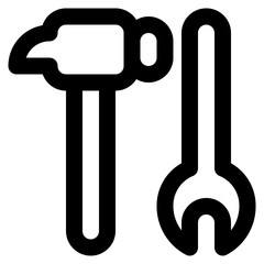 Hammer and Wrench Icon