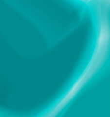 Abstract Gradient Curved Shapes, Teal Cyan Tones, Design Or Template