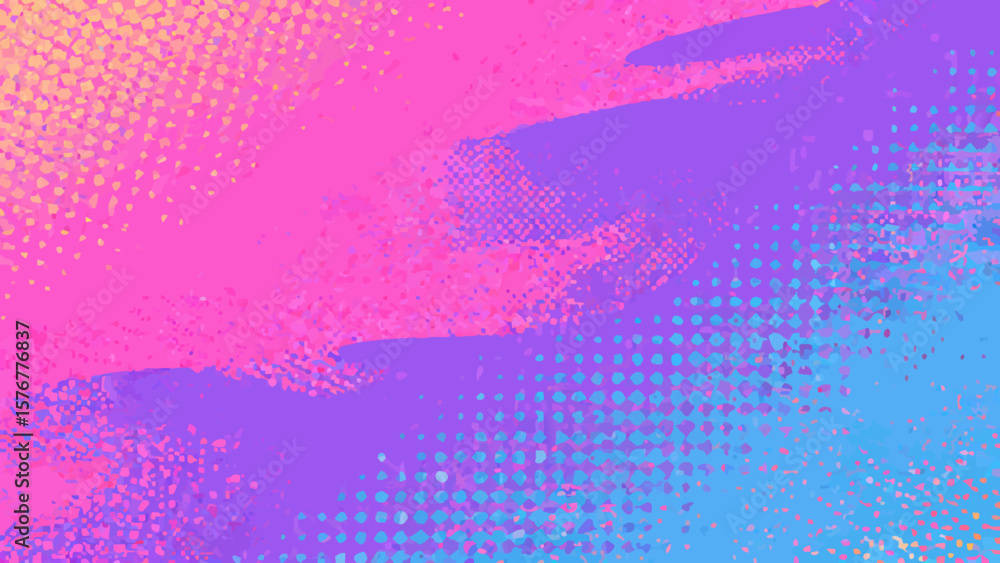 Poster abstract colorful artistic background with a vibrant gradient brush stroke design