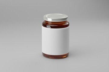 Glass medicine bottle