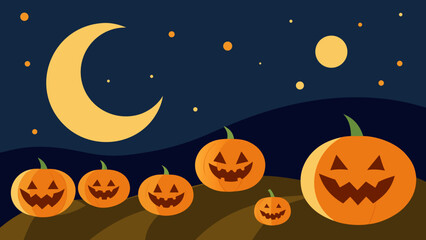 halloween background with pumpkin