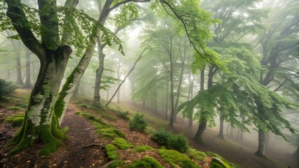 morning in the woods