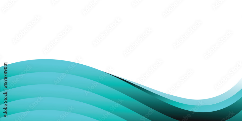 Poster vector glowing blue line background curve element with space for text and message design, overlappin