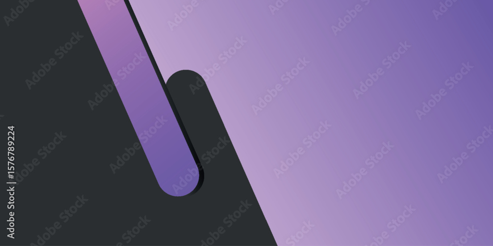 Poster abstract purple background with elegant bright purple and black diagonal lines. dynamic shape compos