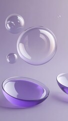 Purple Bubbles and Contact Lenses - Abstract Beauty