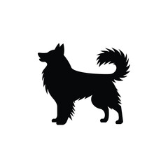Vector Silhouette Of Dog