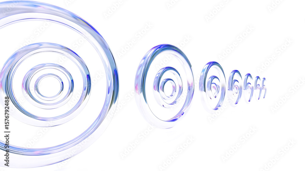 Poster abstract 3d glass tech background with speed motion effect