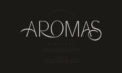 Elegant serif font with graceful curves, perfect for branding, logos, and packaging